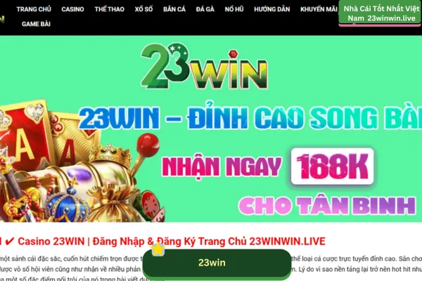 23win - herrin.us.com là nền tảng giải trí trực tuyến hàng đầu